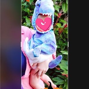 Pottery Barn Dinosaur Costume 12-24 mos